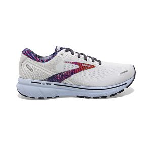 Brooks Ghost 14 Womens Road Running Shoes White/Multicolor | USA-HXL426013